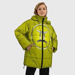 Куртка зимняя женская Gemini Близнецы, цвет: 3D-черный — фото 2