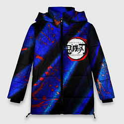 Куртка зимняя женская Kimetsu no Yaiba, цвет: 3D-черный