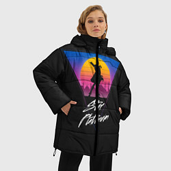 Куртка зимняя женская Приключения ДжоДжо, цвет: 3D-красный — фото 2