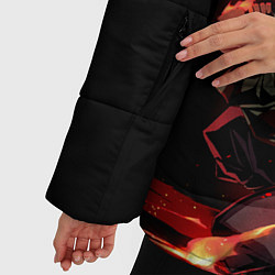 Куртка зимняя женская Demon Slayer, цвет: 3D-светло-серый — фото 2