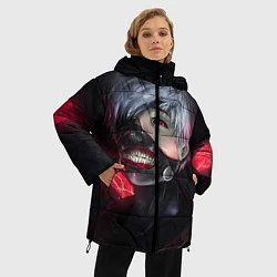 Куртка зимняя женская Токийский Гуль, цвет: 3D-черный — фото 2