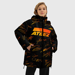 Куртка зимняя женская ATEEZ АВТОГРАФЫ, цвет: 3D-черный — фото 2