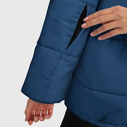 Куртка зимняя женская 19-4052 Classic Blue, цвет: 3D-черный — фото 2