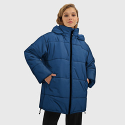 Куртка зимняя женская 19-4052 Classic Blue, цвет: 3D-черный — фото 2
