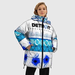 Куртка зимняя женская DETROIT: НОВОГОДНИЙ, цвет: 3D-черный — фото 2