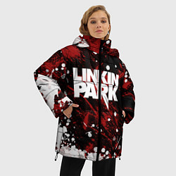 Куртка зимняя женская Linkin Park, цвет: 3D-черный — фото 2