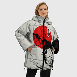 Куртка зимняя женская Kyokushinkai Karate, цвет: 3D-черный — фото 2