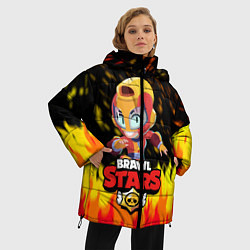 Куртка зимняя женская BRAWL STARS MAX, цвет: 3D-черный — фото 2