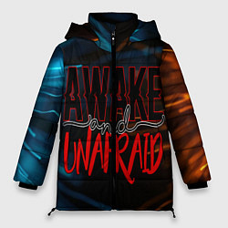 Куртка зимняя женская Awake unafraid, цвет: 3D-черный