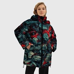 Куртка зимняя женская Уголь, цвет: 3D-черный — фото 2