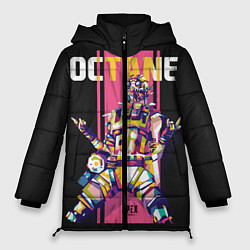 Куртка зимняя женская Apex Legends Octane, цвет: 3D-черный