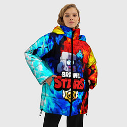 Куртка зимняя женская BRAWL STARS 8 BIT, цвет: 3D-черный — фото 2