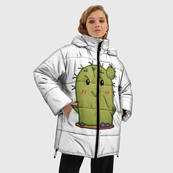 Куртка зимняя женская Кактус, цвет: 3D-черный — фото 2