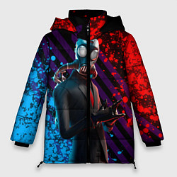 Куртка зимняя женская Fortnite 004, цвет: 3D-черный