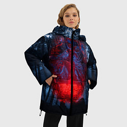 Куртка зимняя женская Demogorgon Stranger Things, цвет: 3D-черный — фото 2