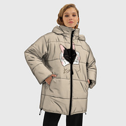 Куртка зимняя женская Милая кошечка, цвет: 3D-черный — фото 2