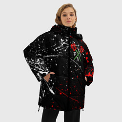 Куртка зимняя женская Payton Moormeier: TikTok, цвет: 3D-красный — фото 2