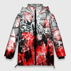 Куртка зимняя женская One-Punch Man Collage, цвет: 3D-черный