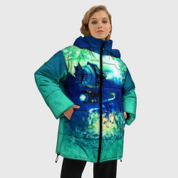 Куртка зимняя женская Звездный дирижабль, цвет: 3D-черный — фото 2