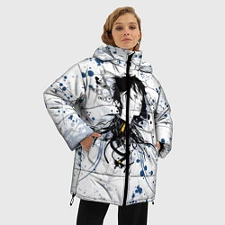 Куртка зимняя женская Призрак в доспехах, цвет: 3D-светло-серый — фото 2
