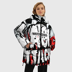 Куртка зимняя женская WATCH DOGS:LEGION, цвет: 3D-черный — фото 2