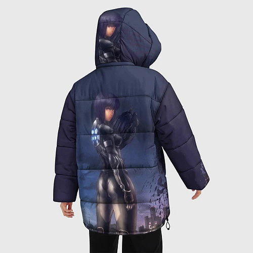 Женская зимняя куртка Призрак в доспехах / 3D-Красный – фото 4