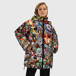 Куртка зимняя женская Academia stikerbombing, цвет: 3D-черный — фото 2