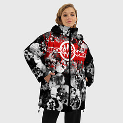 Куртка зимняя женская Three days grace, цвет: 3D-черный — фото 2