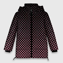 Куртка зимняя женская Ромбы, цвет: 3D-красный