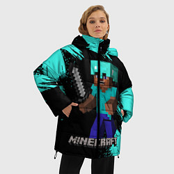 Куртка зимняя женская MINECRAFT, цвет: 3D-красный — фото 2
