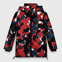 Куртка зимняя женская КАМУФЛЯЖ, цвет: 3D-черный