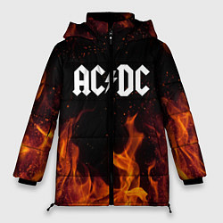 Куртка зимняя женская AC DC, цвет: 3D-красный