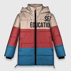 Куртка зимняя женская Половое воспитание, цвет: 3D-черный