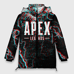 Куртка зимняя женская APEX LEGENDS GLITCH, цвет: 3D-черный