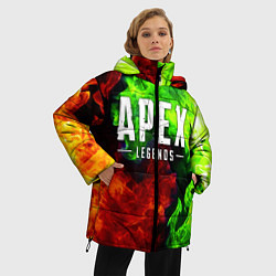 Куртка зимняя женская APEX LEGENDS, цвет: 3D-светло-серый — фото 2