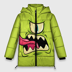 Куртка зимняя женская Монстрик Циклопик, цвет: 3D-черный