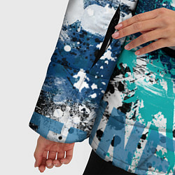 Куртка зимняя женская Minecraft Майнкрафт, цвет: 3D-черный — фото 2