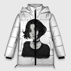 Куртка зимняя женская Девушка Думер, цвет: 3D-светло-серый