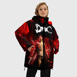Куртка зимняя женская Devil may cry, цвет: 3D-красный — фото 2