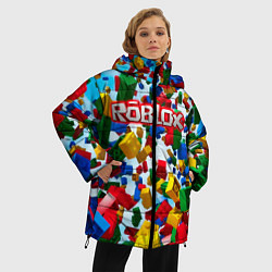 Куртка зимняя женская Roblox Cubes, цвет: 3D-красный — фото 2