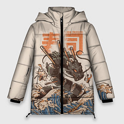 Женская зимняя куртка Sushi dragon