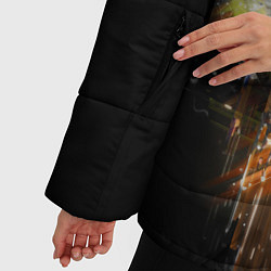 Куртка зимняя женская Волчий тотем, цвет: 3D-черный — фото 2