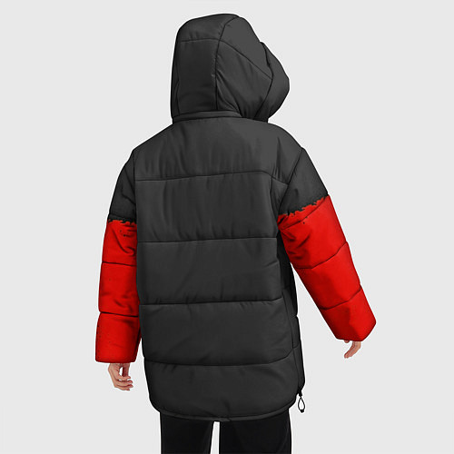 Женская зимняя куртка Очень странные дела / 3D-Красный – фото 4