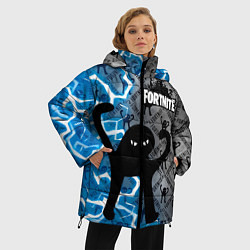 Куртка зимняя женская ЪУЪ FORTNITE, цвет: 3D-черный — фото 2