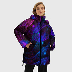 Куртка зимняя женская NEON FRACTAL, цвет: 3D-черный — фото 2