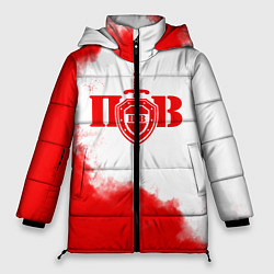 Куртка зимняя женская Пограничные Войска, цвет: 3D-красный