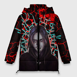 Куртка зимняя женская Pyrokinesis, цвет: 3D-красный