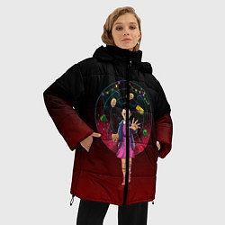Куртка зимняя женская STRANGER THINGS, цвет: 3D-черный — фото 2