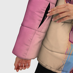 Куртка зимняя женская Харли Квин, цвет: 3D-красный — фото 2