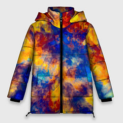 Куртка зимняя женская Огненно-синий полутон, цвет: 3D-черный